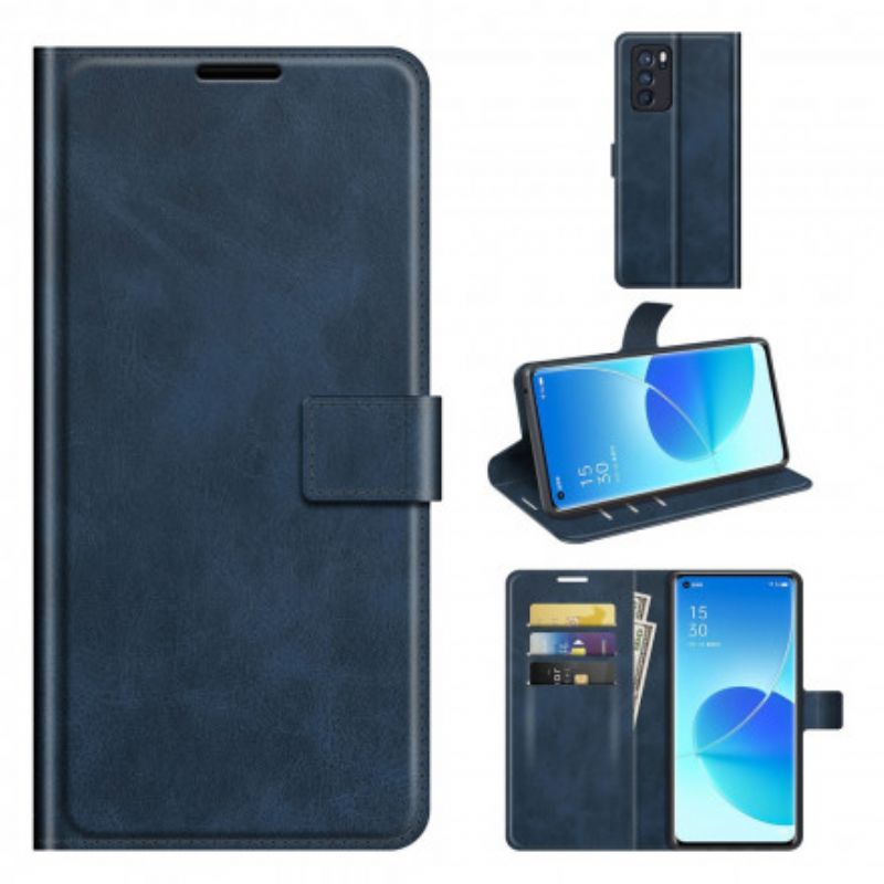 Folio-hoesje Oppo Reno 6 Pro 5g Slank Extreem Leereffect