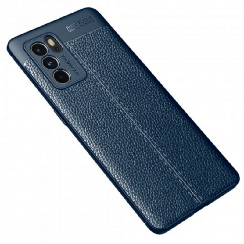 Hoesje Oppo Reno 6 Pro 5g Litchi-leereffect