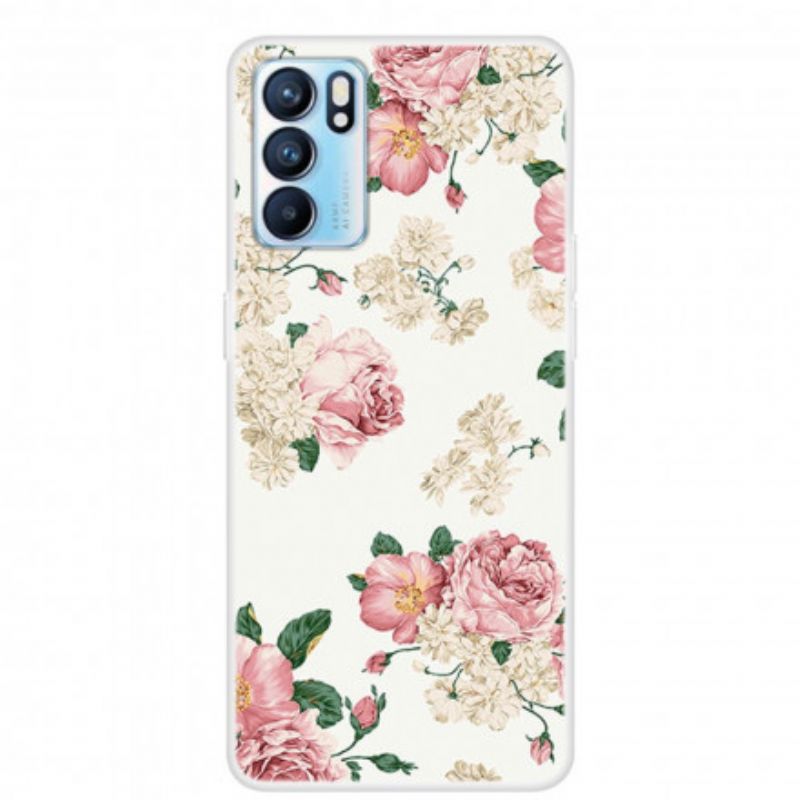 Hoesje Oppo Reno 6 Pro 5g Vrijheidsbloemen