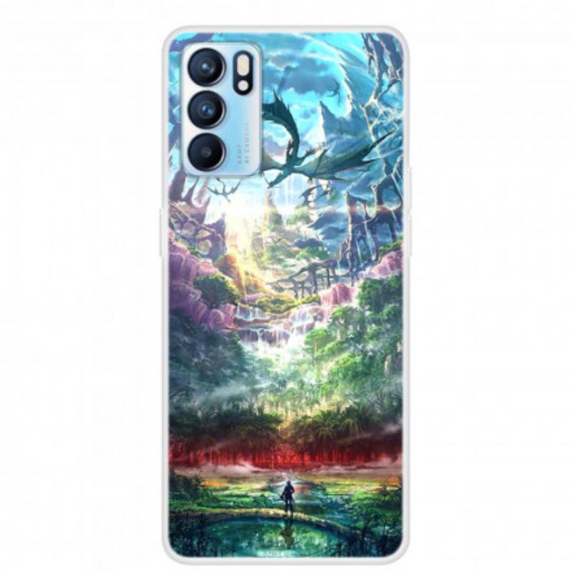 Hoesje Voor Oppo Reno 6 Pro 5g Draak