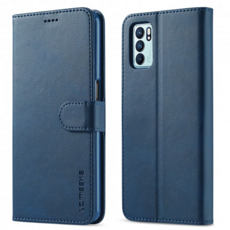 Leren Hoesje Voor Oppo Reno 6 Pro 5g Lc.imeeke Leereffect