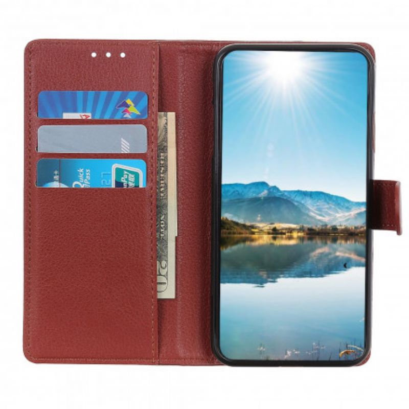 Leren Hoesje Voor Oppo Reno 6 Pro 5g Lychee Kunstleer