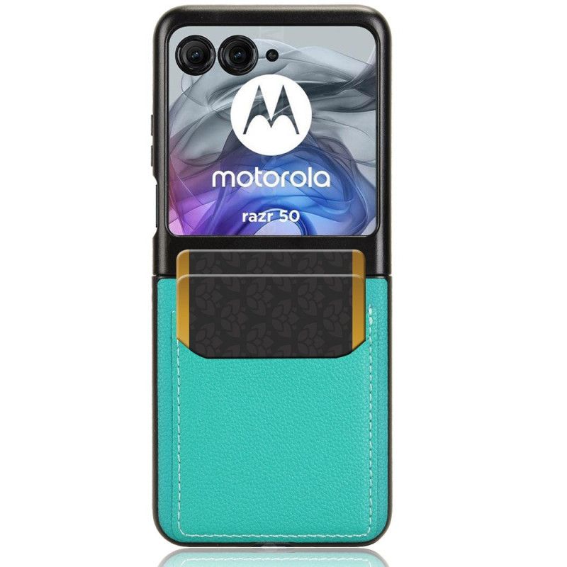 Hoesje Motorola Razr 50 Dubbele Kaarthouder