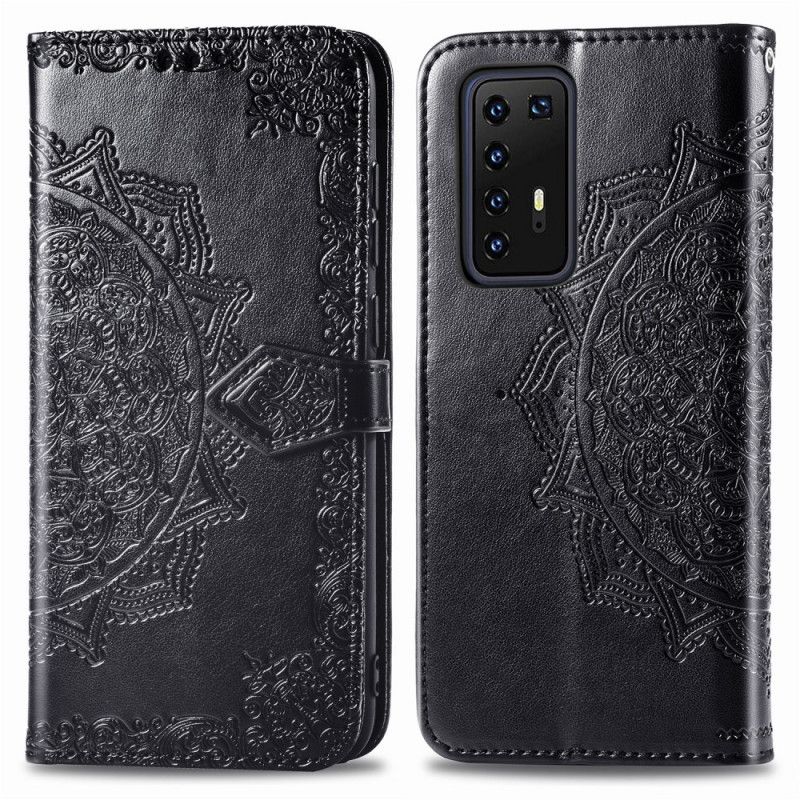 Bescherming Hoesje Huawei P40 Pro Lichtblauw Mandala Van Middelbare Leeftijd