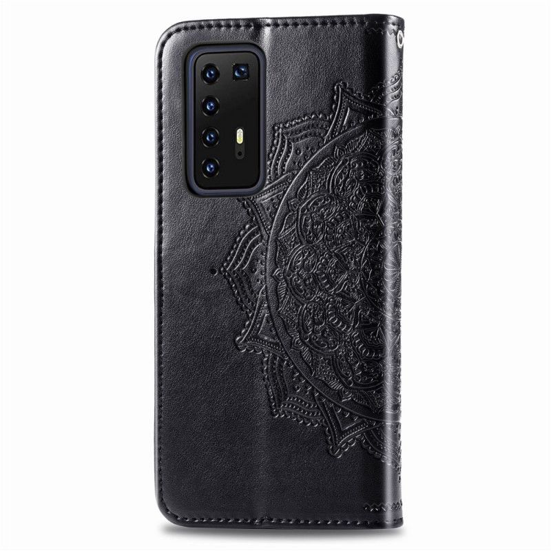 Bescherming Hoesje Huawei P40 Pro Lichtblauw Mandala Van Middelbare Leeftijd