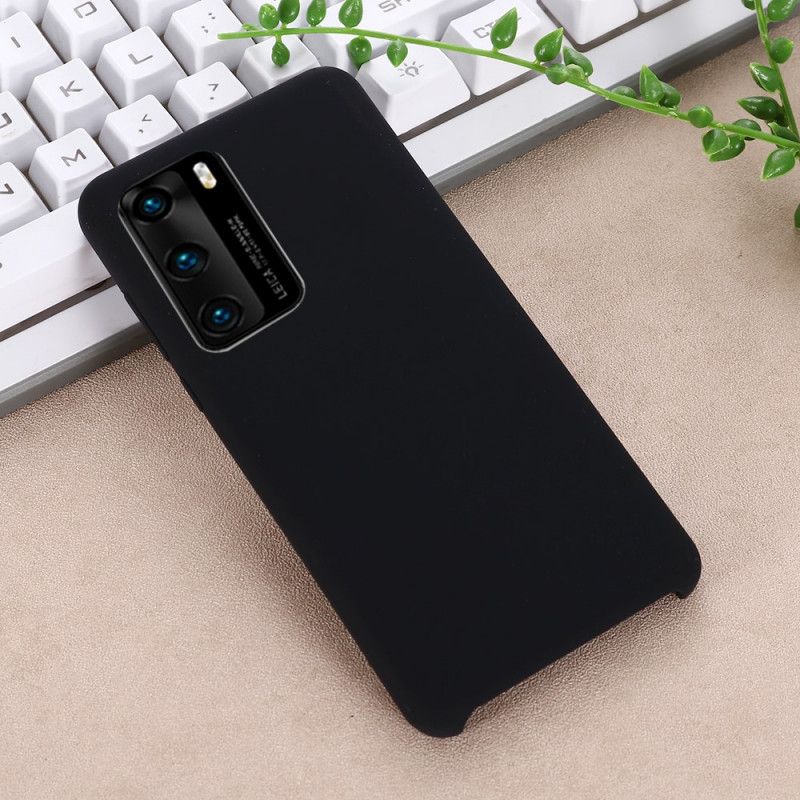 Case Hoesje Huawei P40 Pro Groen Geel Telefoonhoesje Premium Vloeibare Siliconen