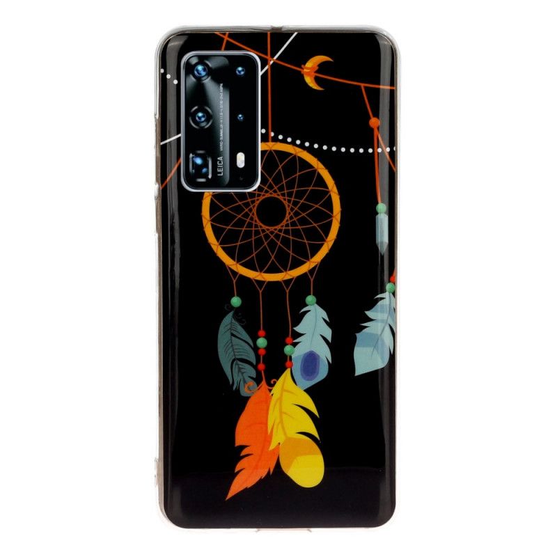 Case Hoesje Huawei P40 Pro Telefoonhoesje Unieke Fluorescerende Dromenvanger