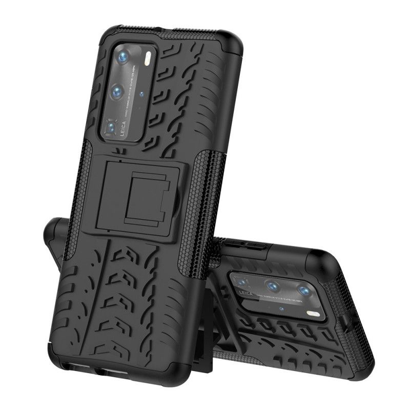 Case Hoesje Huawei P40 Pro Wit Zwart Telefoonhoesje Ultrabestendig