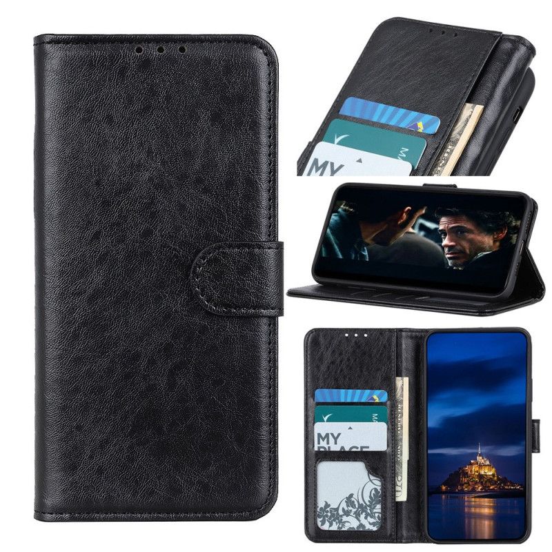 Flip Case Leren Huawei P40 Pro Gestructureerd Kunstleer