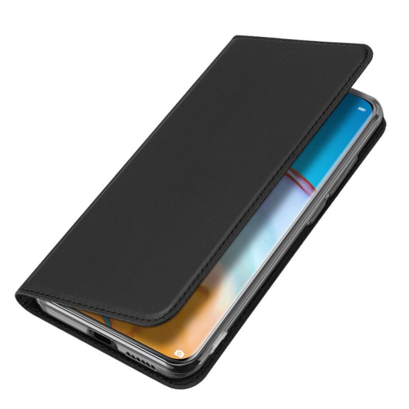 Folio-hoesje Huawei P40 Pro Donkerblauw Zwart Pro Dux Ducis Huid