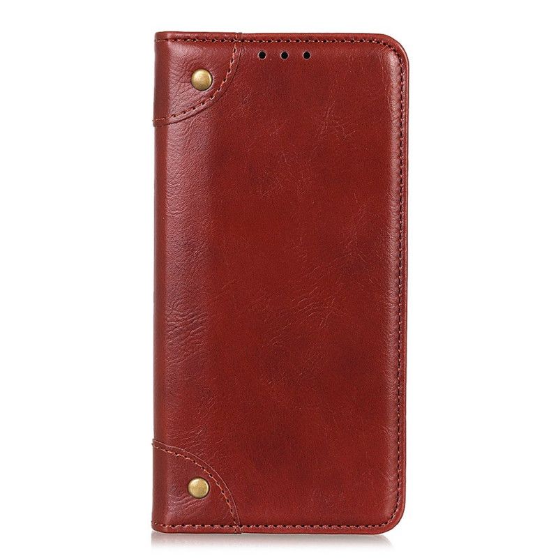 Folio-hoesje Huawei P40 Pro Rood Zwart Telefoonhoesje Vintage Oud