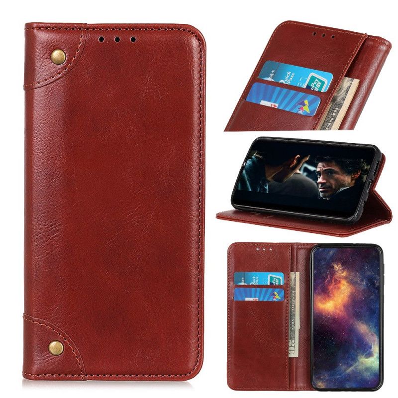 Folio-hoesje Huawei P40 Pro Rood Zwart Telefoonhoesje Vintage Oud