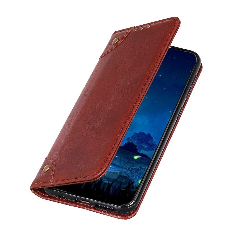 Folio-hoesje Huawei P40 Pro Rood Zwart Telefoonhoesje Vintage Oud