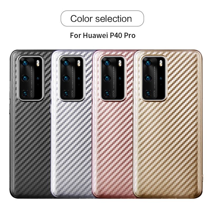 Hoesje Huawei P40 Pro Enkele Koolstofvezel