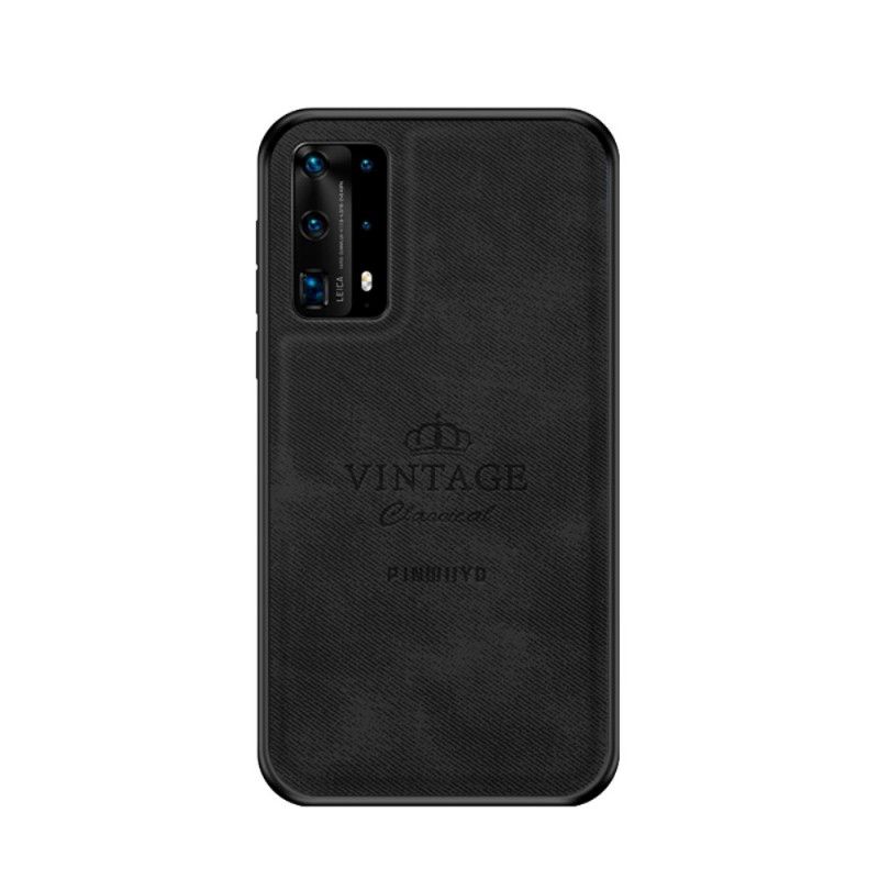 Hoesje Huawei P40 Pro Grijs Zwart Eervolle Vintage Pinwuyo