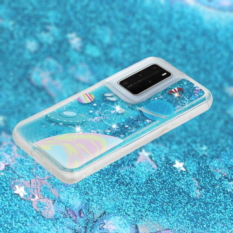 Hoesje Huawei P40 Pro Telefoonhoesje Glitterruimte