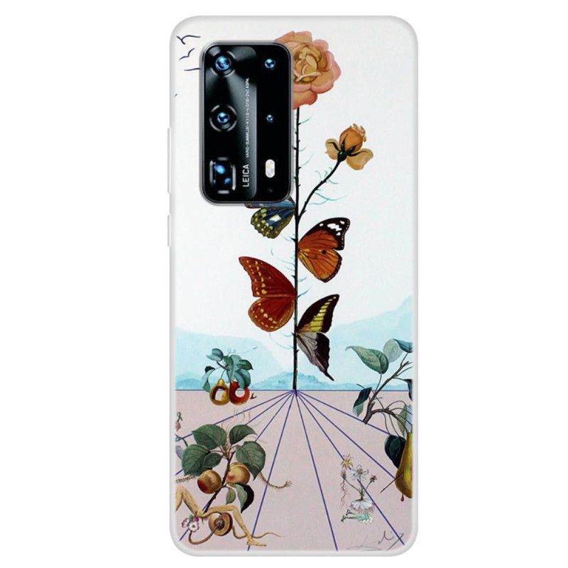 Hoesje Huawei P40 Pro Telefoonhoesje Vlinders Van De Natuur