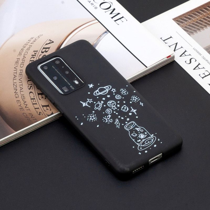 Hoesje voor Huawei P40 Pro Flexibele Siliconen Graphics