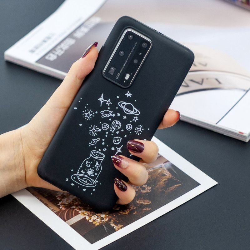 Hoesje voor Huawei P40 Pro Flexibele Siliconen Graphics