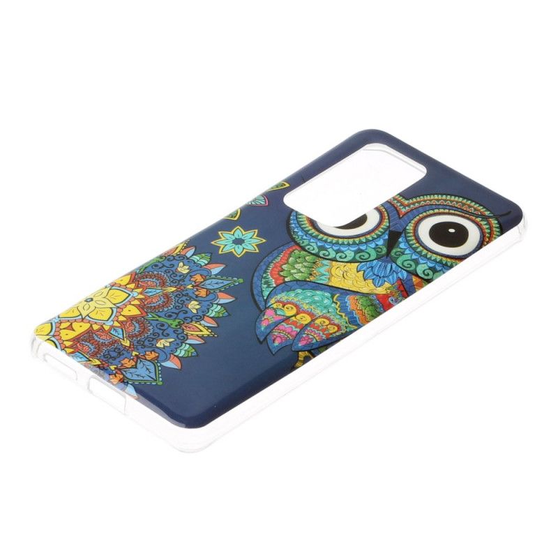 Hoesje voor Huawei P40 Pro Fluorescerende Mandala-Uil