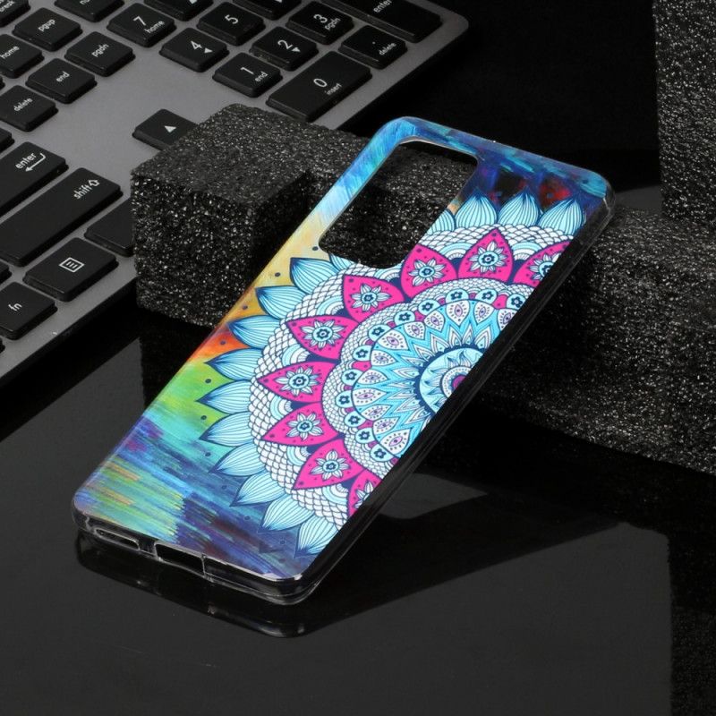 Hoesje voor Huawei P40 Pro Fluorescerende Mandala-Uil