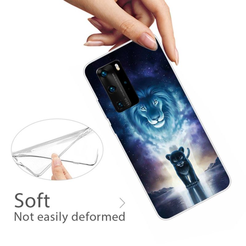 Hoesje voor Huawei P40 Pro Leeuwenwelp