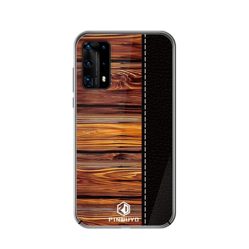 Hoesje voor Huawei P40 Pro Rood Zwart Pin Dun Serie Pinwuyo