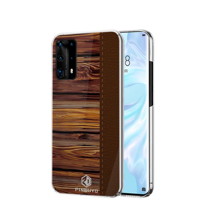 Hoesje voor Huawei P40 Pro Rood Zwart Pin Dun Serie Pinwuyo