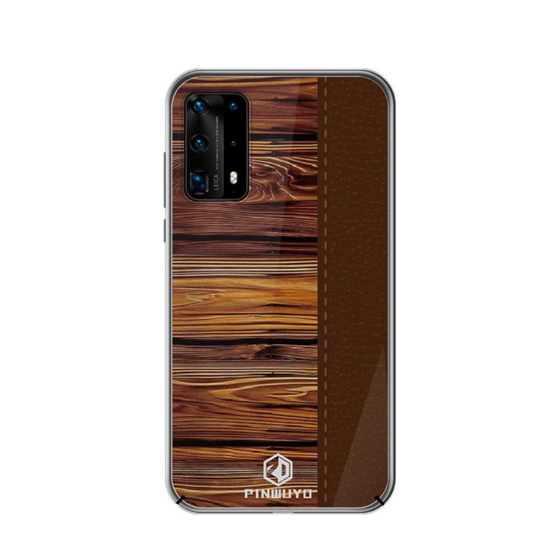 Hoesje voor Huawei P40 Pro Rood Zwart Pin Dun Serie Pinwuyo