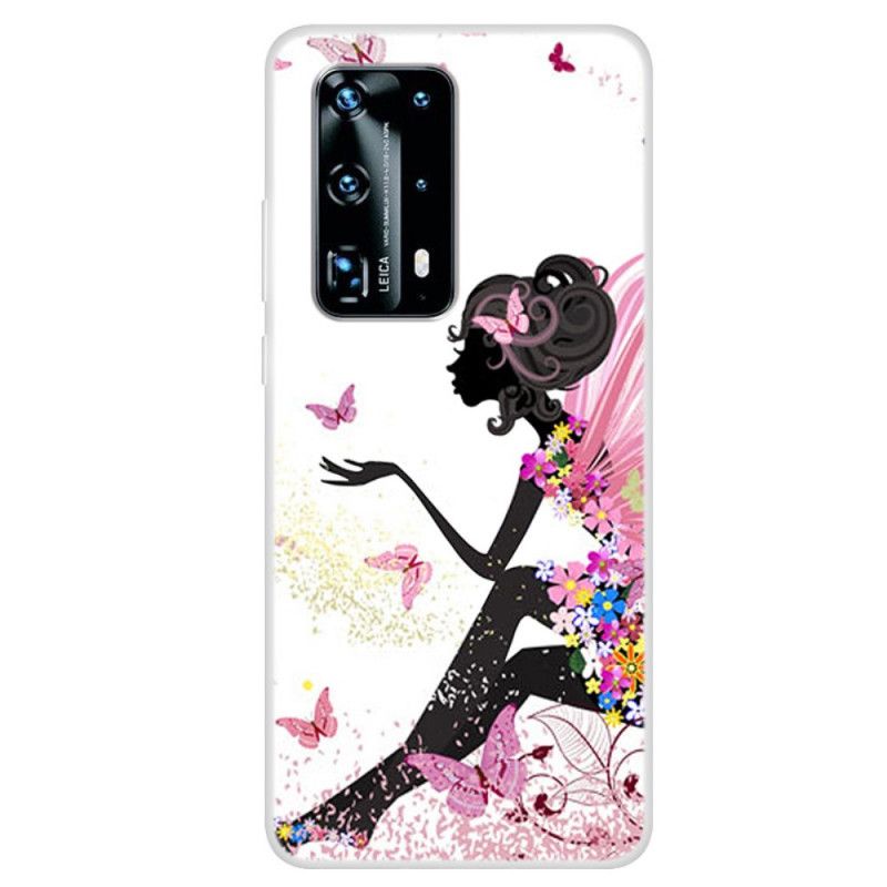 Hoesje voor Huawei P40 Pro Vlinder Dame