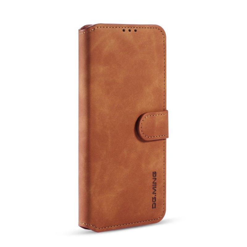 Leren Hoesje Huawei P40 Pro Grijs Zwart Retro Dg.Ming