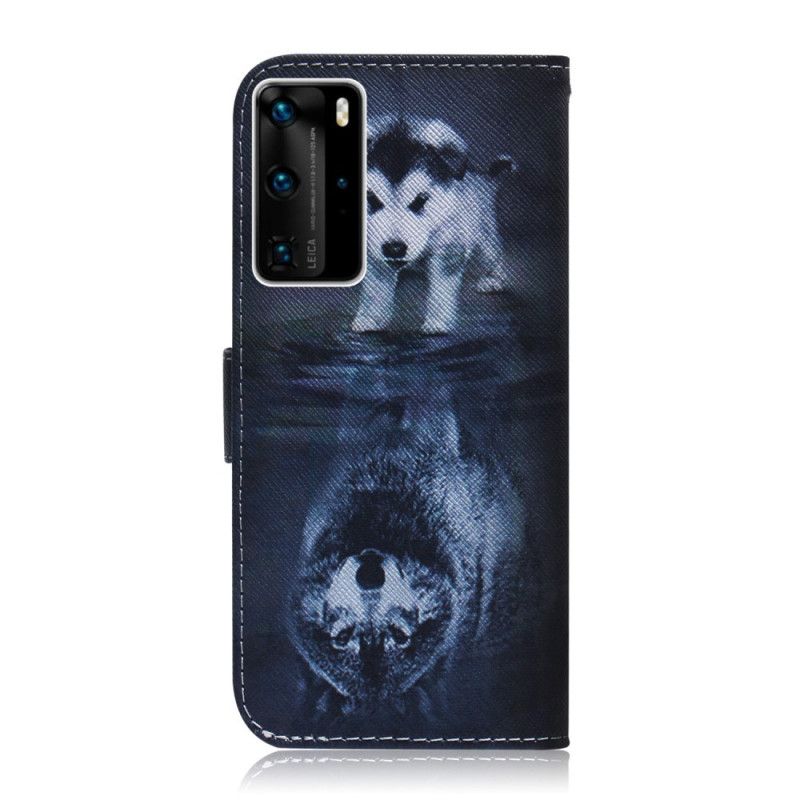 Leren Hoesje Huawei P40 Pro Telefoonhoesje Ernesto De Wolf