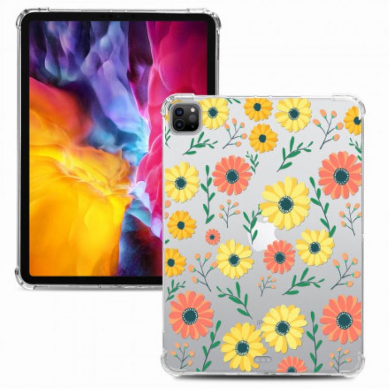 Hoesje iPad Pro 12.9" (2021) (2020) (2018) Flexibele Bloemen