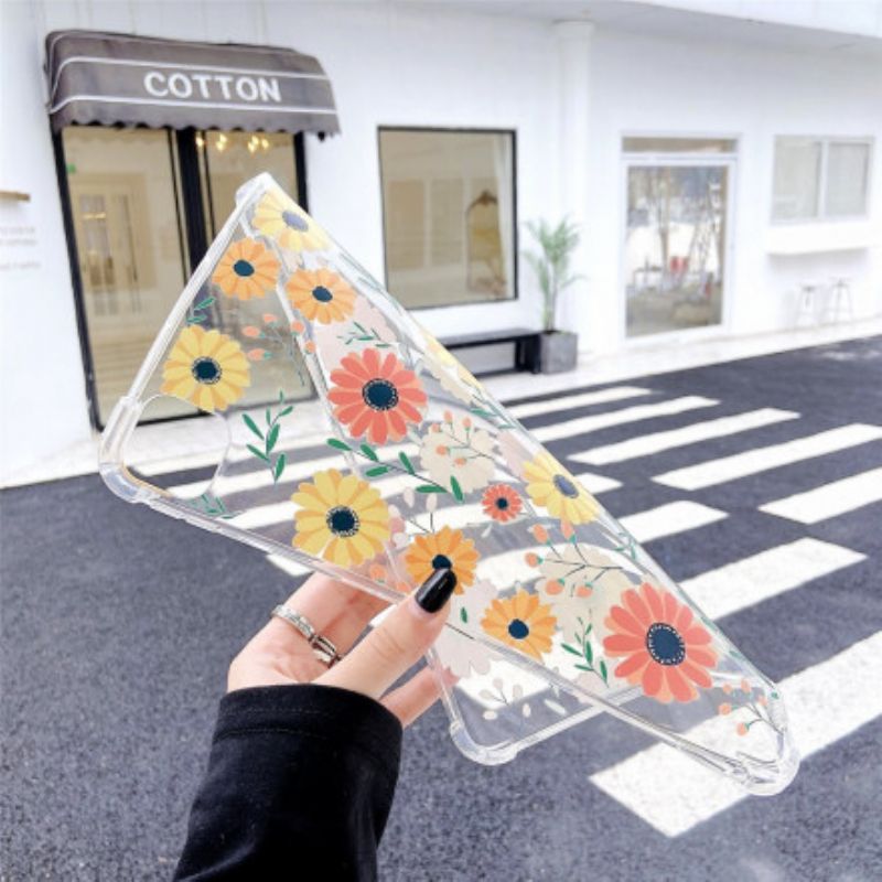 Hoesje iPad Pro 12.9" (2021) (2020) (2018) Flexibele Bloemen