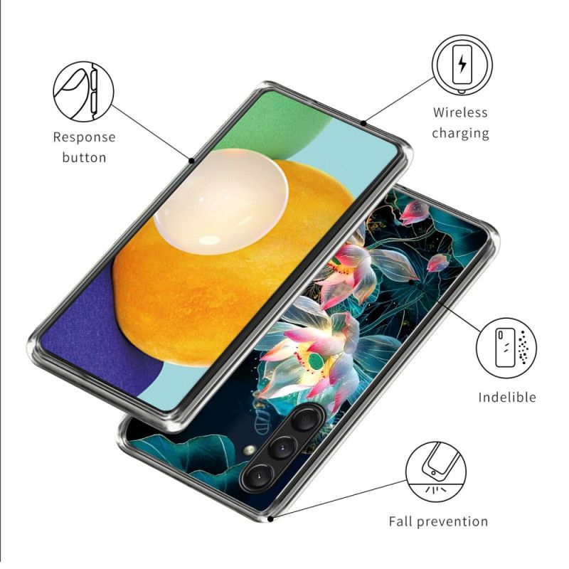 Case Hoesje Samsung Galaxy A16 5g Telefoonhoesje Siliconen Bloemen