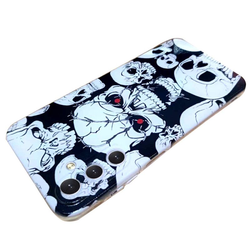 Cover Hoesje Samsung Galaxy A16 5g Telefoonhoesje Schedels