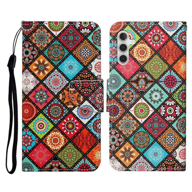 Flip Case Leren Samsung Galaxy A16 5g Etnisch Patroon