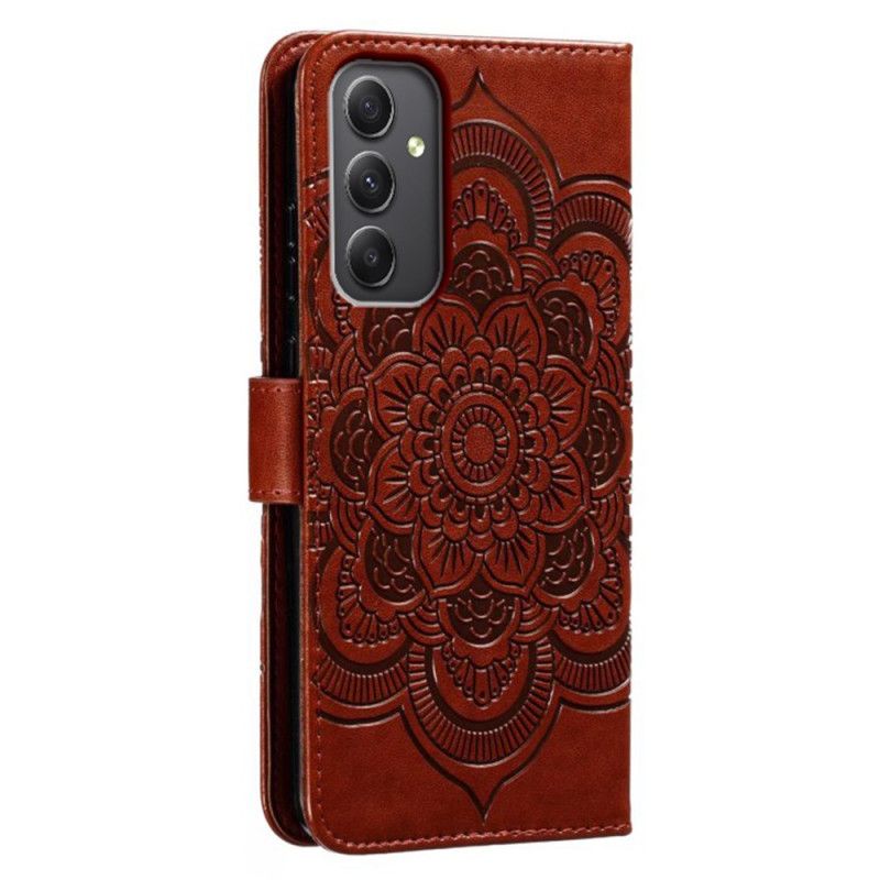 Flip Case Leren Samsung Galaxy A16 5g Mandala-bandpatroon