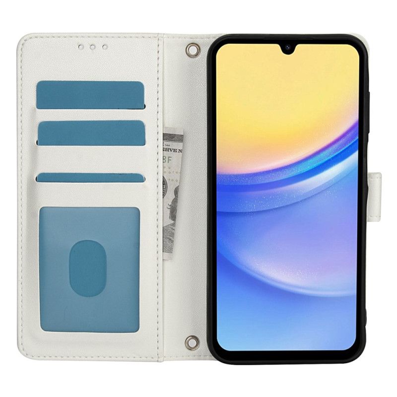 Flip Case Leren Samsung Galaxy A16 5g Portemonnee Met Riempje