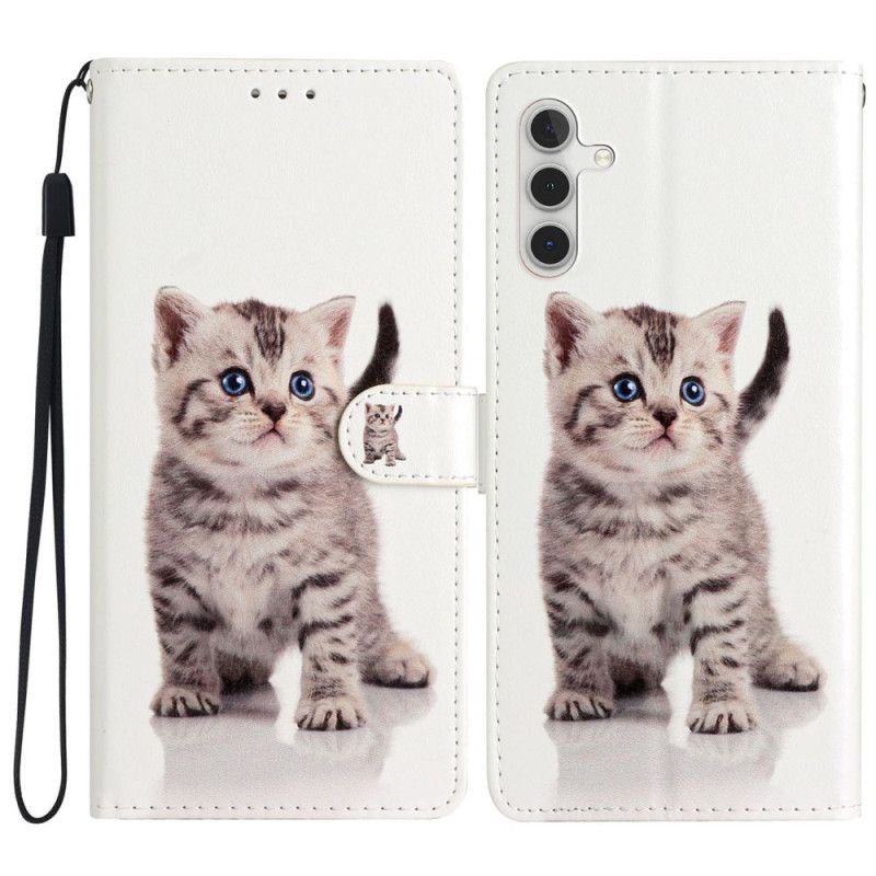 Folio-hoesje Samsung Galaxy A16 5g Telefoonhoesje Kittenpatroon