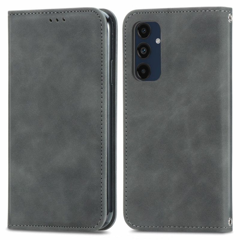 Folio-hoesje Samsung Galaxy A16 5g Telefoonhoesje Suède Stijl