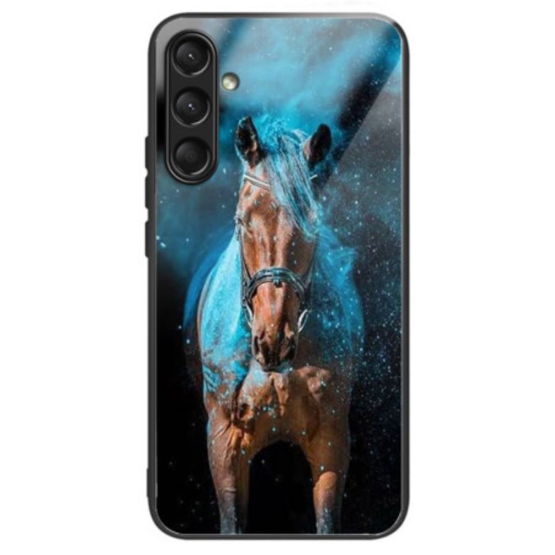 Hoesje Samsung Galaxy A16 5g Paard Gehard Glas Bescherming Hoesje