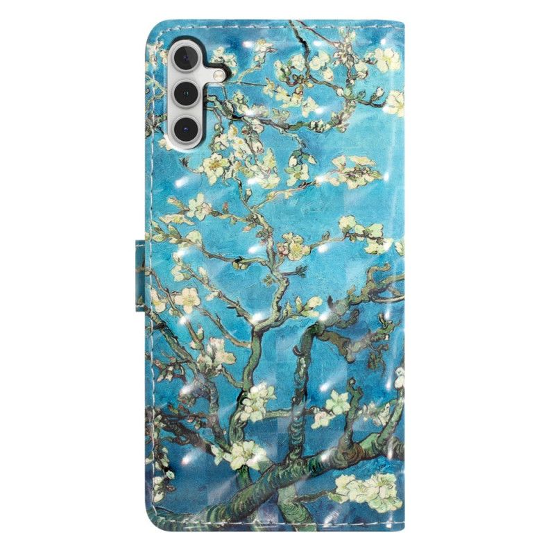 Leren Hoesje Samsung Galaxy A16 5g Abrikozenbloesems Bescherming Hoesje