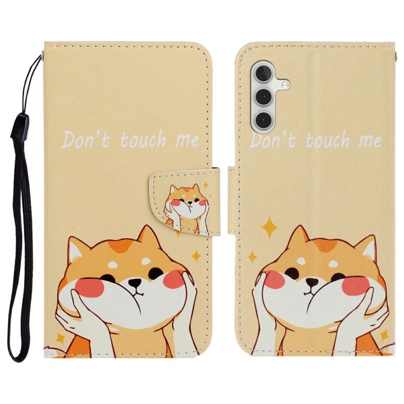 Leren Hoesje Voor Samsung Galaxy A16 5g Shiba Inu