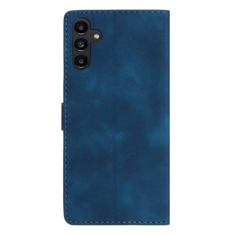 Leren Hoesje Voor Samsung Galaxy A16 5g Stijlvol Bloemen