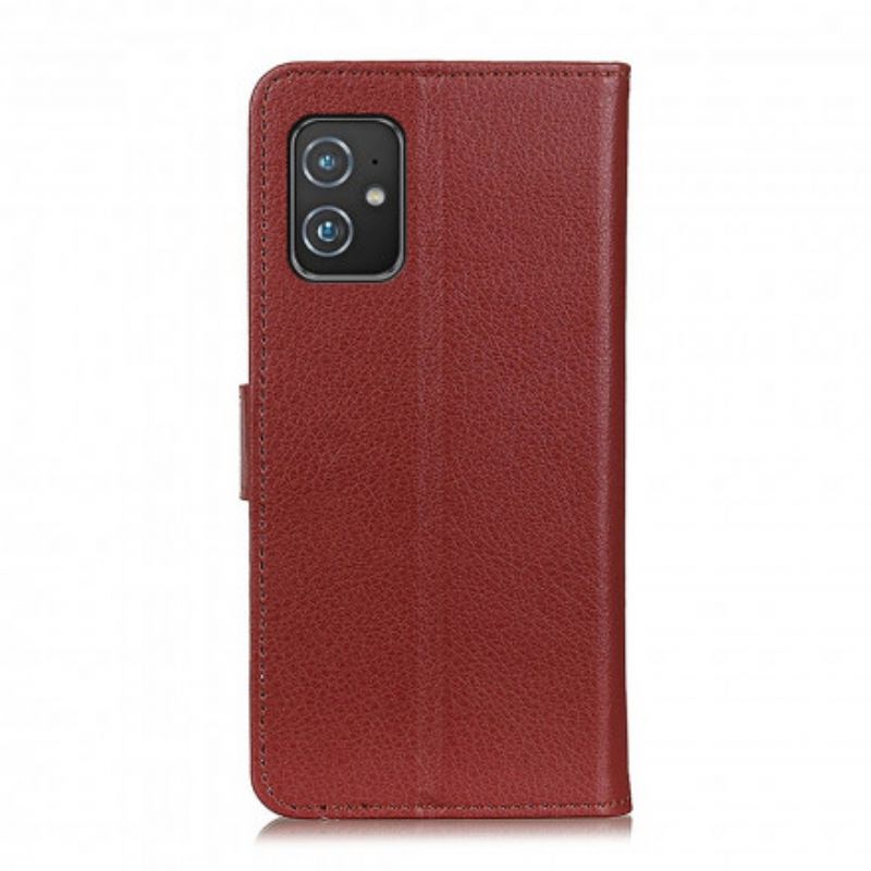 Flip Case Leren Asus Zenfone 8 Lychee Kunstleer