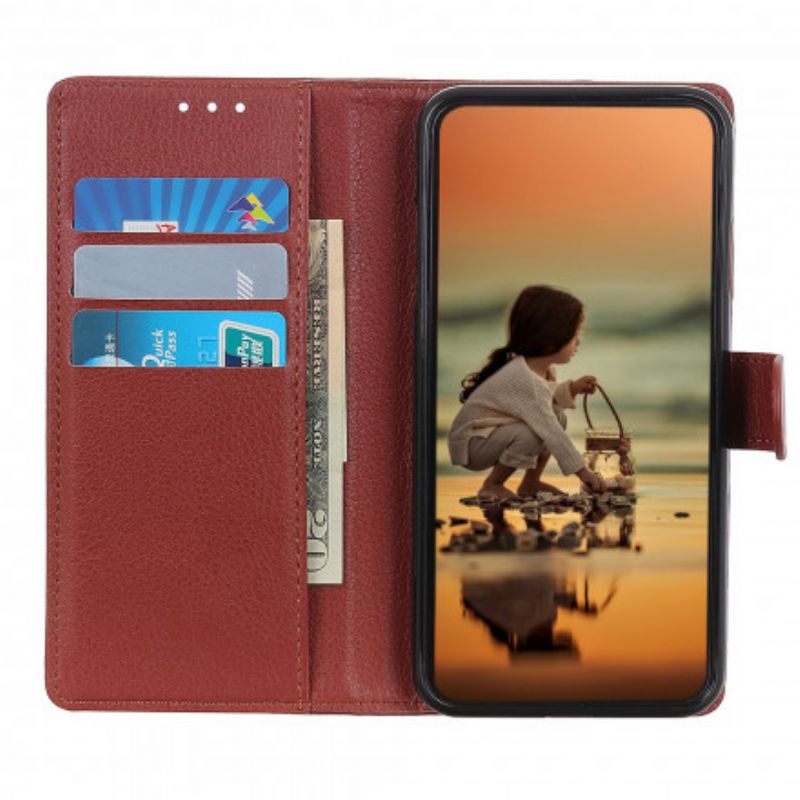 Flip Case Leren Asus Zenfone 8 Lychee Kunstleer