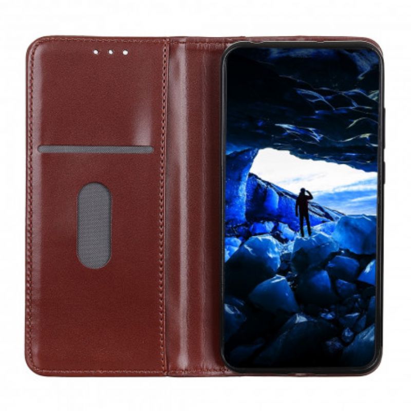 Folio-hoesje Asus Zenfone 8 Glanzend Splitleer Bescherming Hoesje