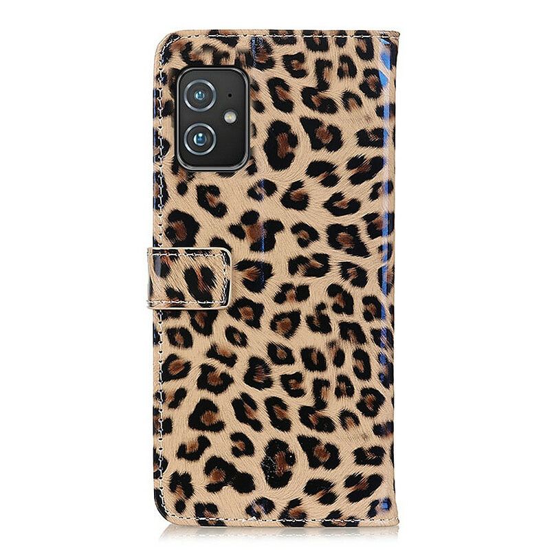 Leren Hoesje Asus Zenfone 8 Eenvoudige Leopard