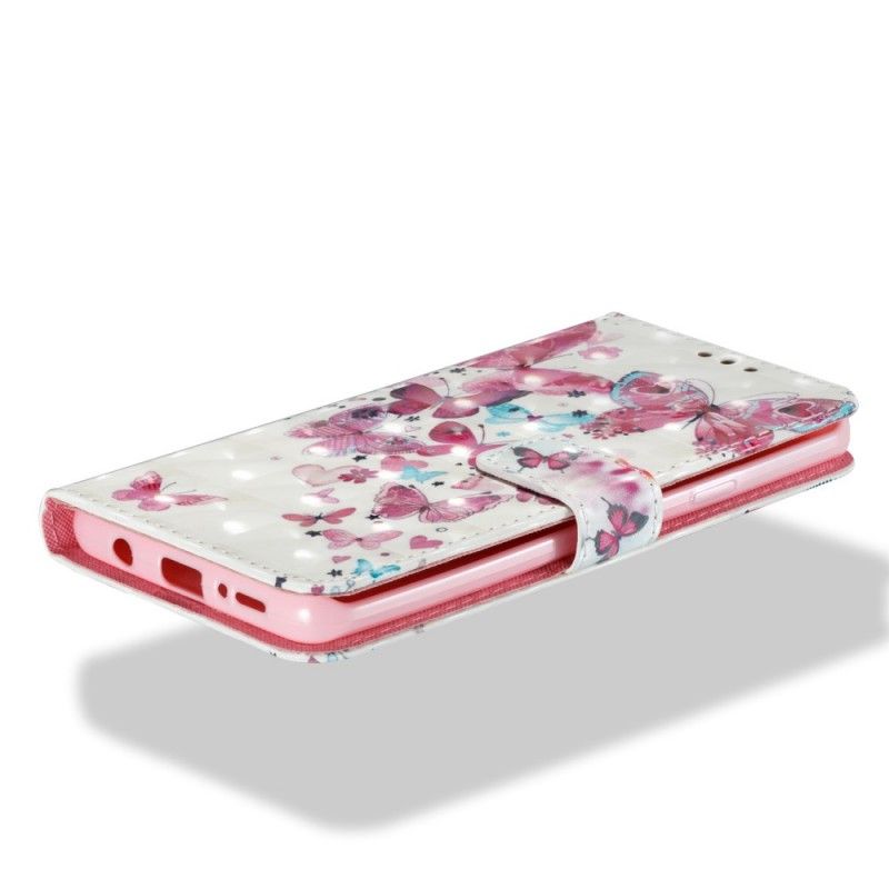 Cover Folio-hoesje Samsung Galaxy S9 Plus Telefoonhoesje Vlucht Van Vlinders